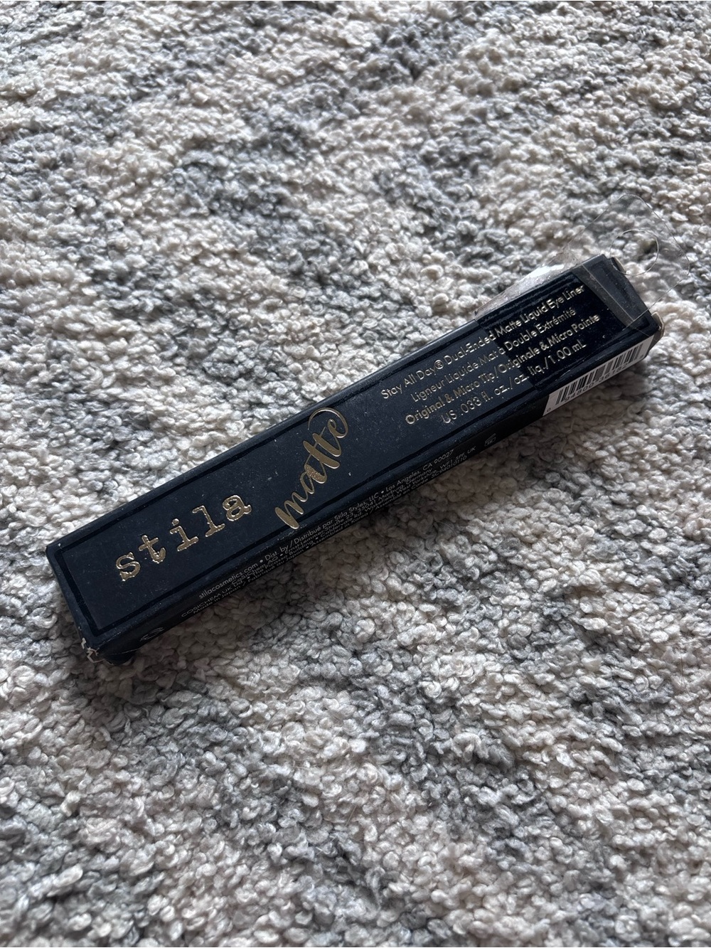 Stila Matte Liquid Lipstick in Black Packaging with Gold Logo